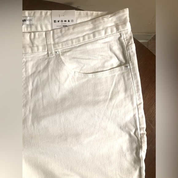 NWT Fashion Nova Men Terrence Skinny jeans - White Size 42 - Picture 5 of 9